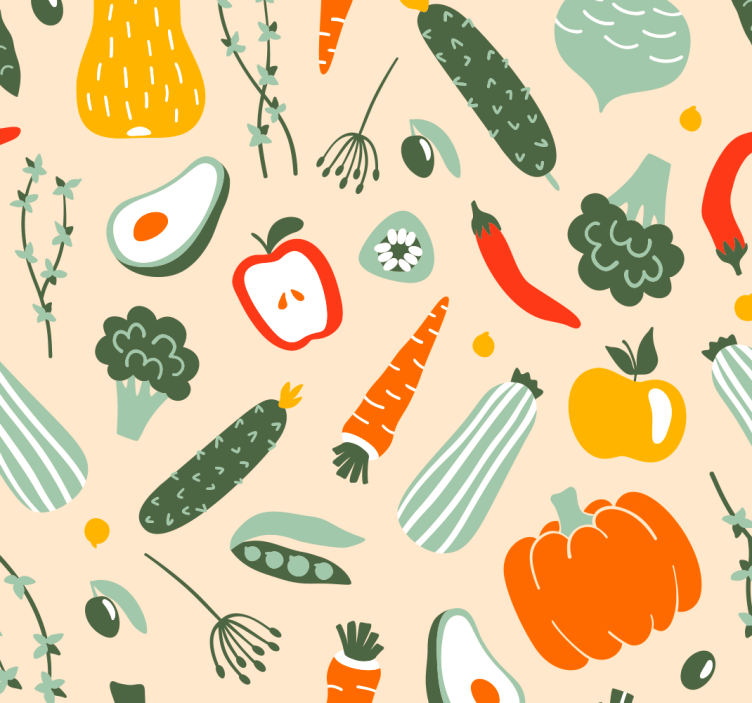 Blind kitchen colorful diverse cuisine - TenStickers