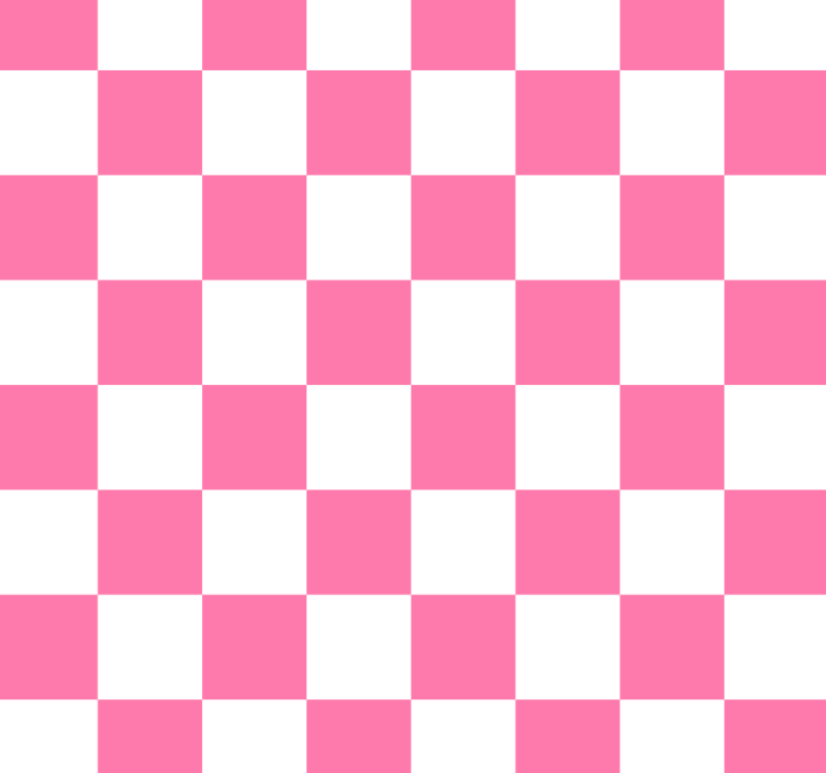 Blind kitchen pink checked curtains - TenStickers