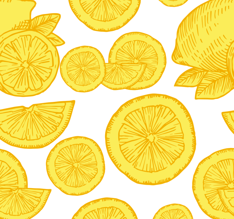 Blind kitchen orange and lemon design - TenStickers