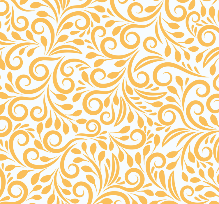 Blind kitchen with yellow polish flowers - TenStickers
