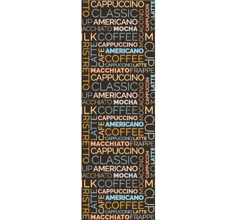 Blind kitchen coffee text design - TenStickers