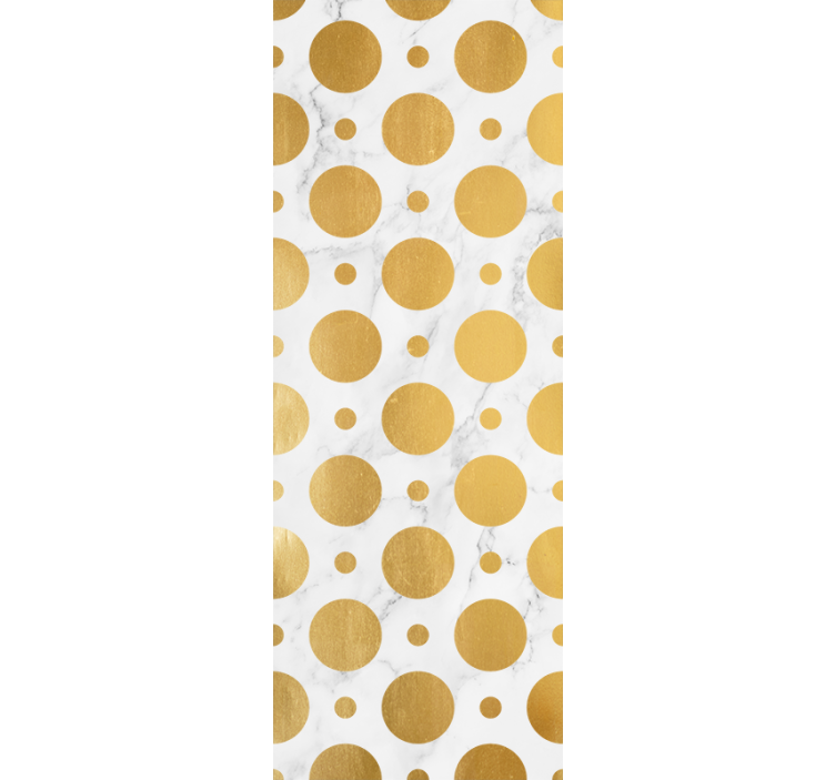 Dining room blind with gold marble dots - TenStickers
