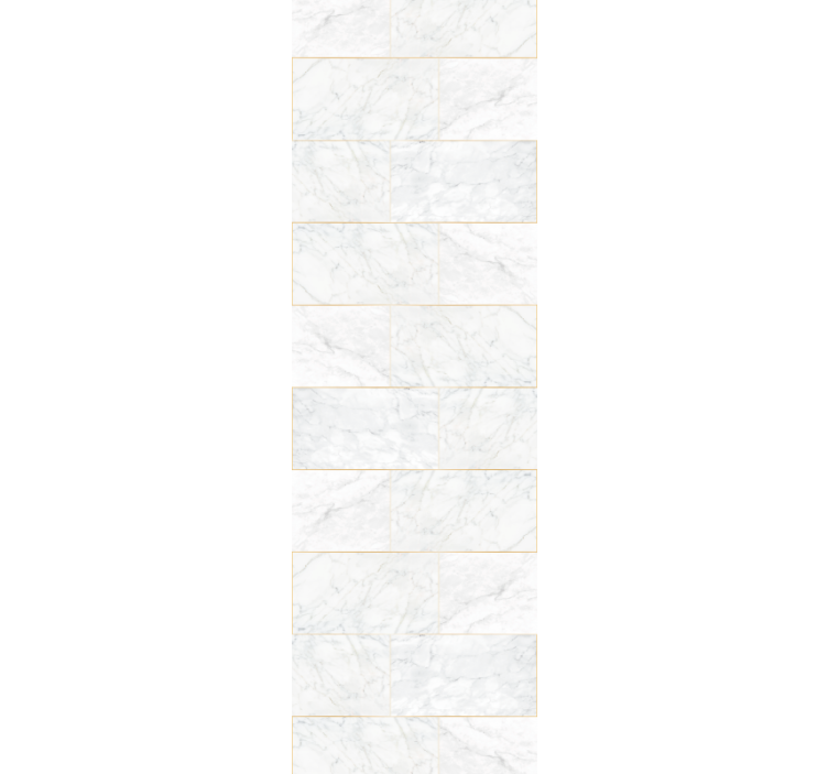 Dining room blind in gray tones and gold marble - TenStickers