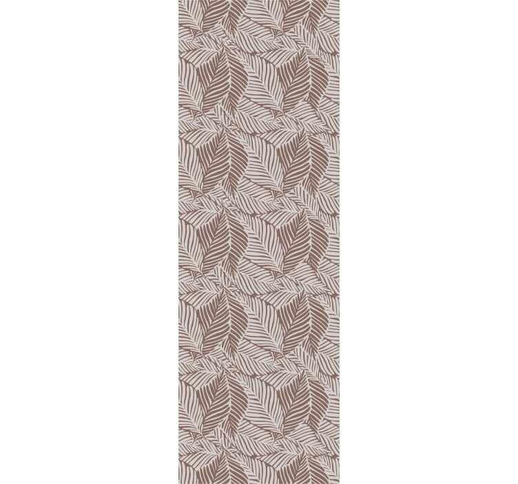 Dining room blind terracotta leaves design - TenStickers