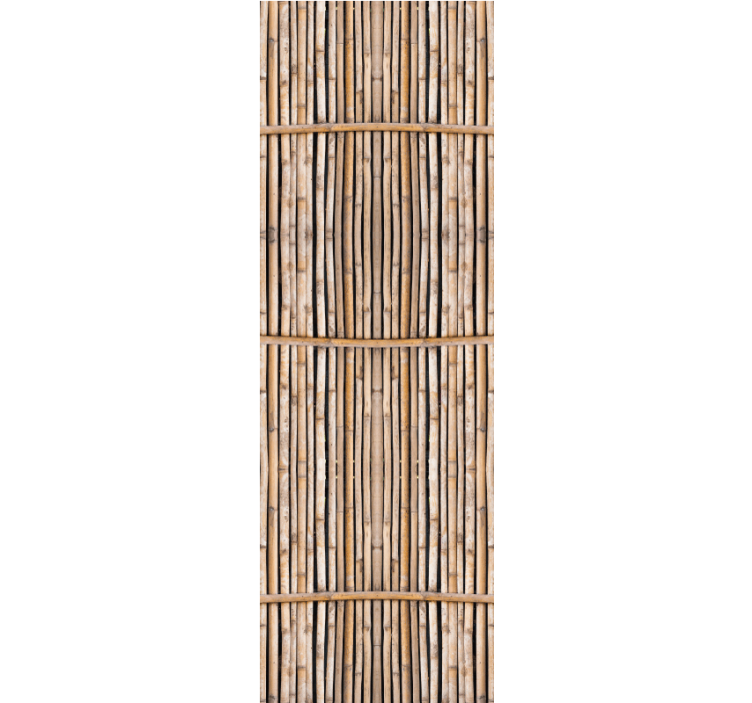 Dining room blind handcrafted bamboo look canes - TenStickers