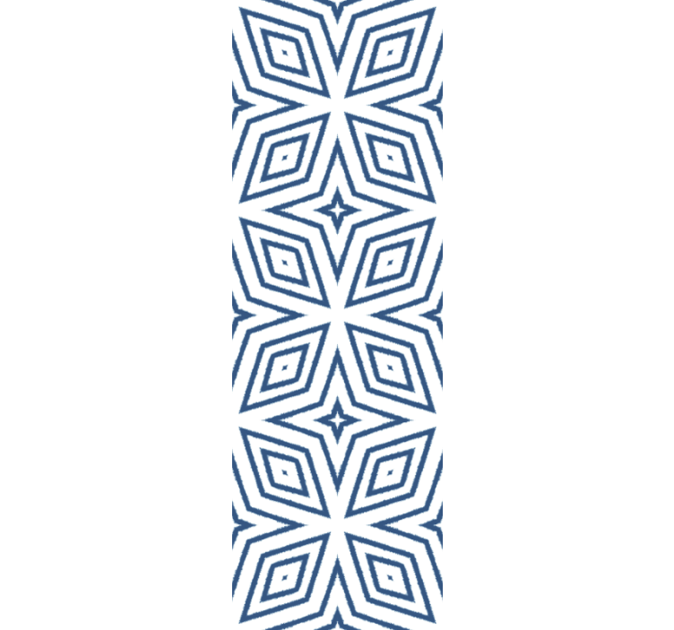 Dining room blind handcrafted imitation jute diamonds - TenStickers