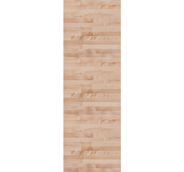 Dining room blind in elegant brown wood plank - TenStickers
