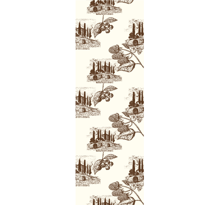 Dining room blind french provincial country life pattern - TenStickers