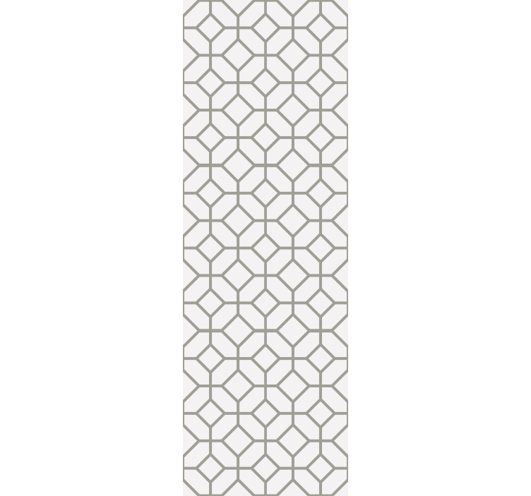 Dining room blind with squarred hamptons design - TenStickers