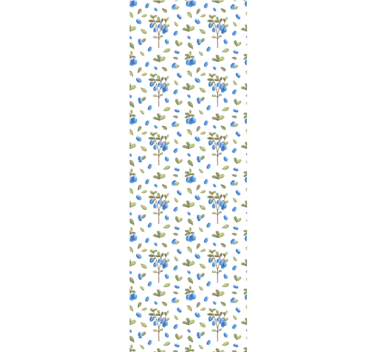 Dining room blind with floral botanical watercolor pattern - TenStickers