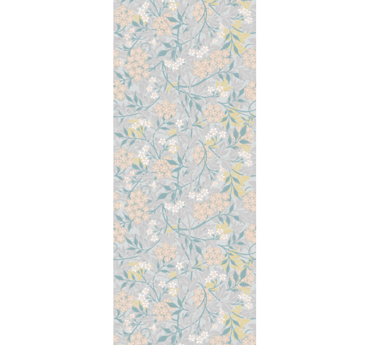 Dining room blind with elegant 80's floral pattern - TenStickers