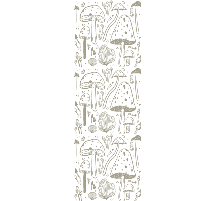 Dining room blind in beige mushroom pattern - TenStickers