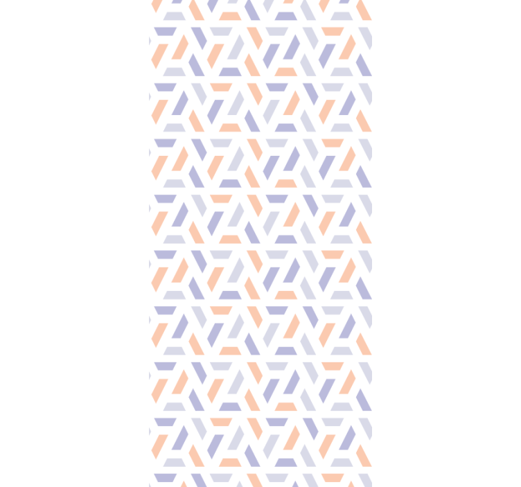 Dining room blind with nordic style geometric lines - TenStickers