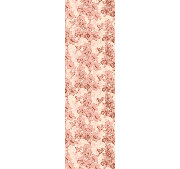 Dining room blind with vintage 3d flowers design - TenStickers