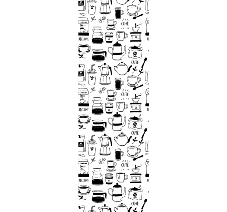 Dining room blind coffee break - TenStickers