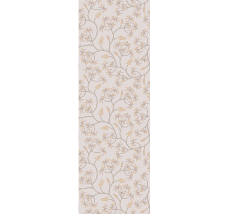 Dining room blind with elegant floral branches - TenStickers