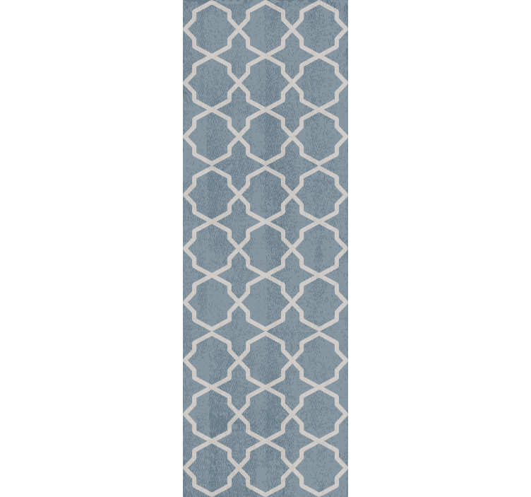 Dining room blind in gray hamptons pattern - TenStickers