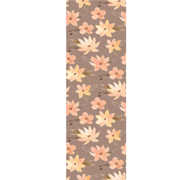 Dining room blind aquarella flowers in pastel colors - TenStickers