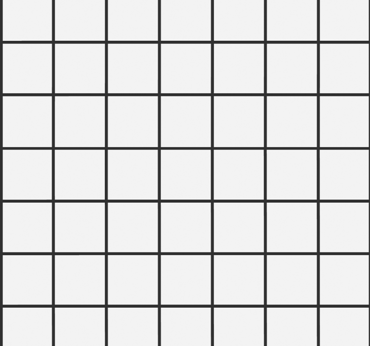 Dining room blind with irregular checkerboard pattern - TenStickers