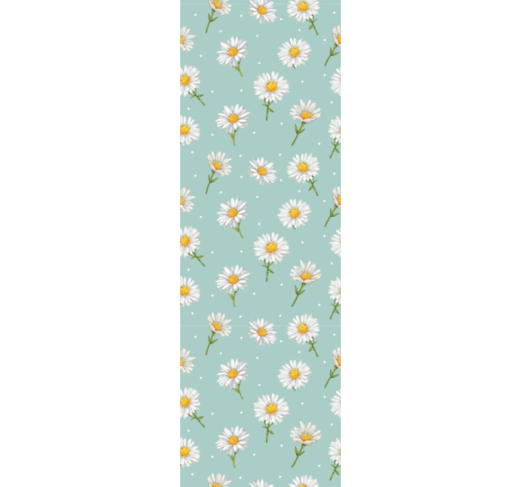 Daisy flowers pattern dining room blind - TenStickers