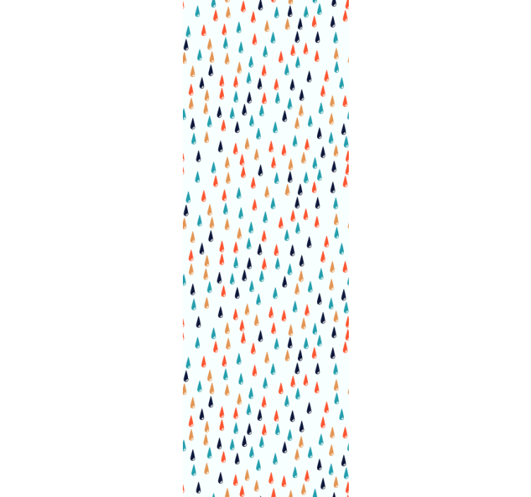 Blind children colorful rain drops - TenStickers