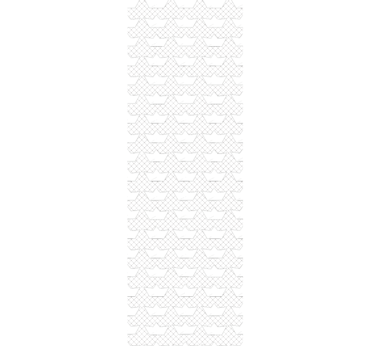 Blind children paper boats pattern - TenStickers