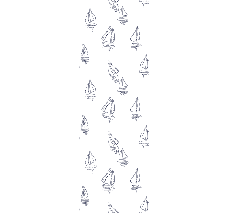 Blind children sketch sailboat pattern - TenStickers