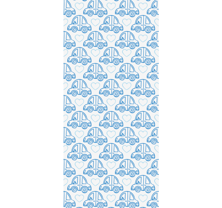 Blind children blue car tracks - TenStickers