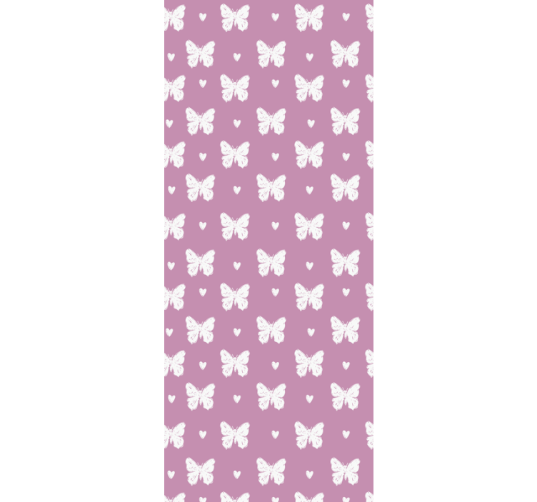 Blind children pink flying butterfly pattern - TenStickers
