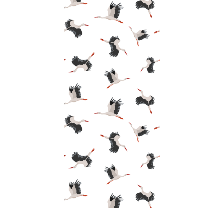 Blind children flying storks pattern - TenStickers