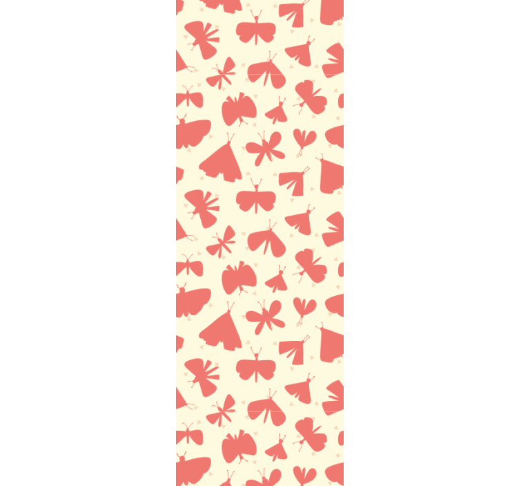 Blind children abstract pink butterfly pattern - TenStickers