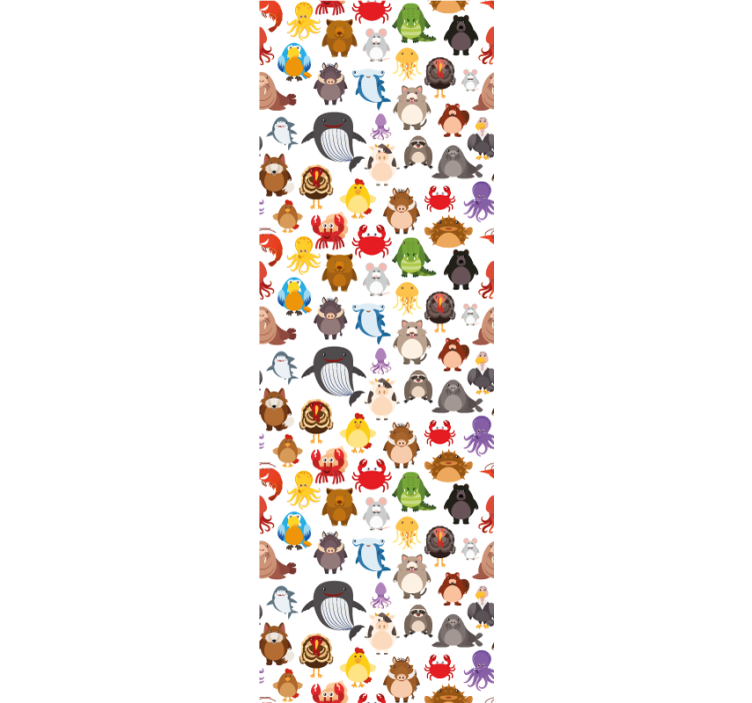 Blind children discover colorful wild animals - TenStickers