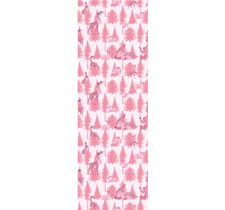 Blind children beautiful pink reindeer - TenStickers