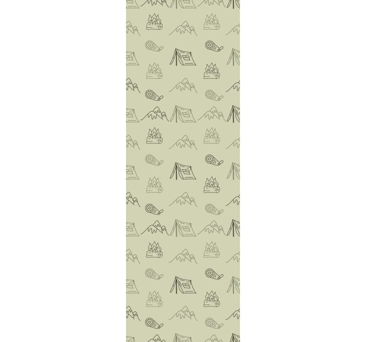 Blind children hand drawn camping gear - TenStickers