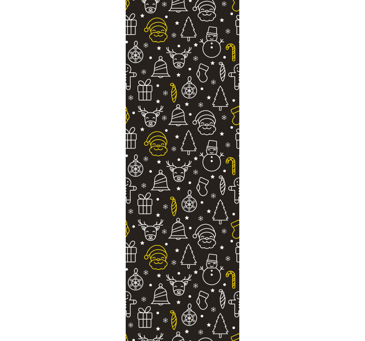 Blind children white and yellow pattern - TenStickers