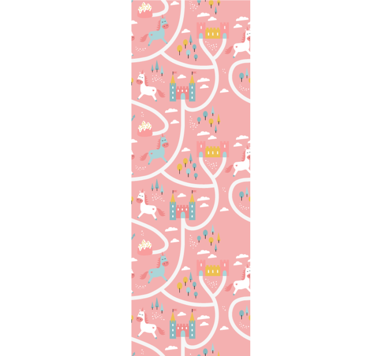 Blind children love pink cartoon unicorns and castles - TenStickers