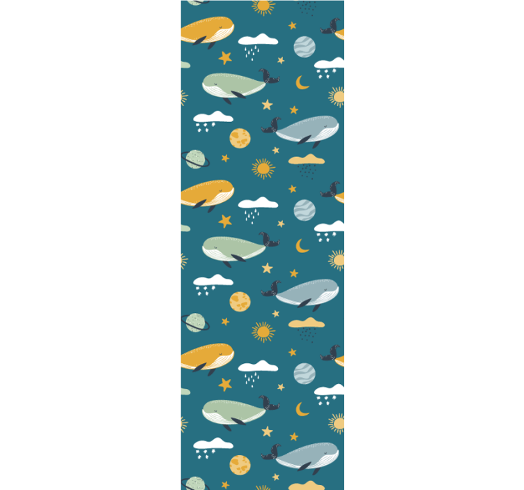 Blind children trendy whale pattern blanket - TenStickers