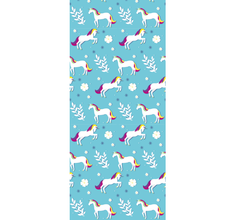 Blind children unicorn pattern in different poses - TenStickers