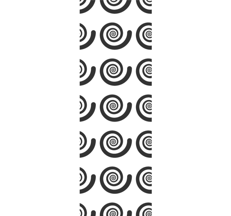 Blind children black and white spiral design - TenStickers
