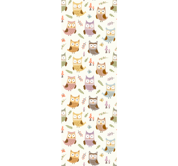 Blind children cute design owls with professions - TenStickers