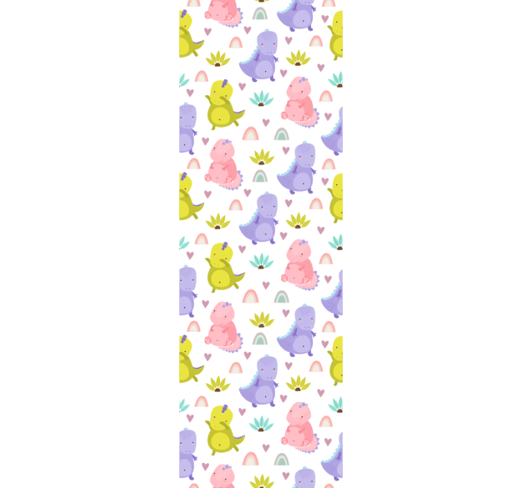 Blind children colorful dinosaurs pattern - TenStickers