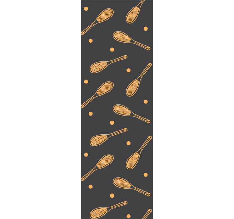 Blind children orange rackets - TenStickers