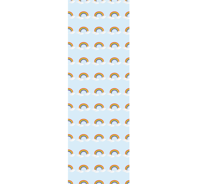 Blind children colorful nice rainbow and clouds - TenStickers