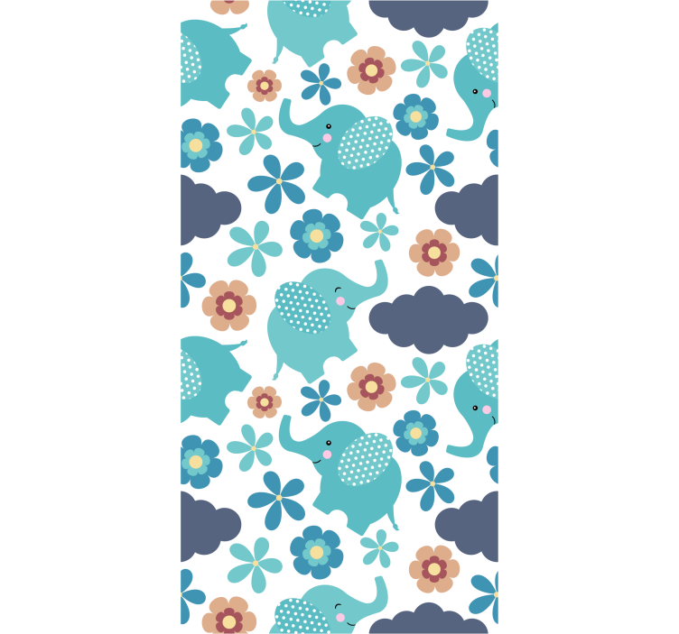 Blind children elephants and flowers - TenStickers