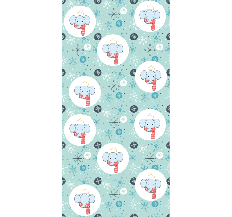 Blind children winter elephant king - TenStickers