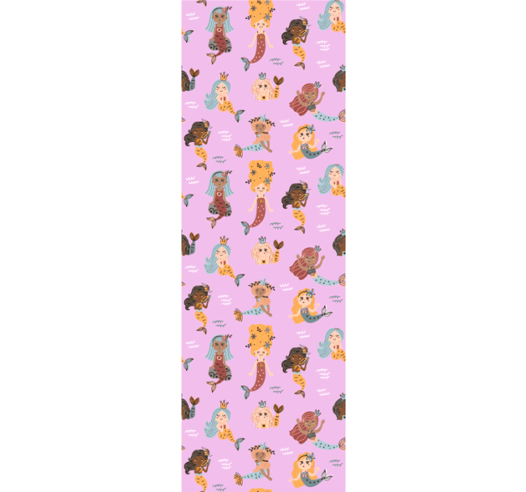 Blind children pink mermaids - TenStickers
