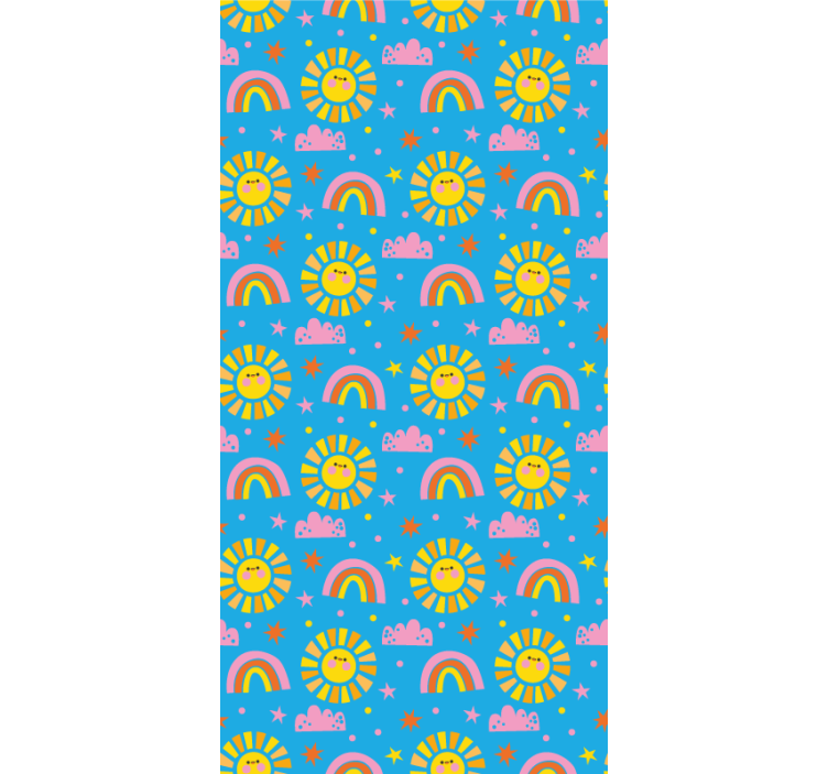 Blind children enjoy blue rainbows - TenStickers