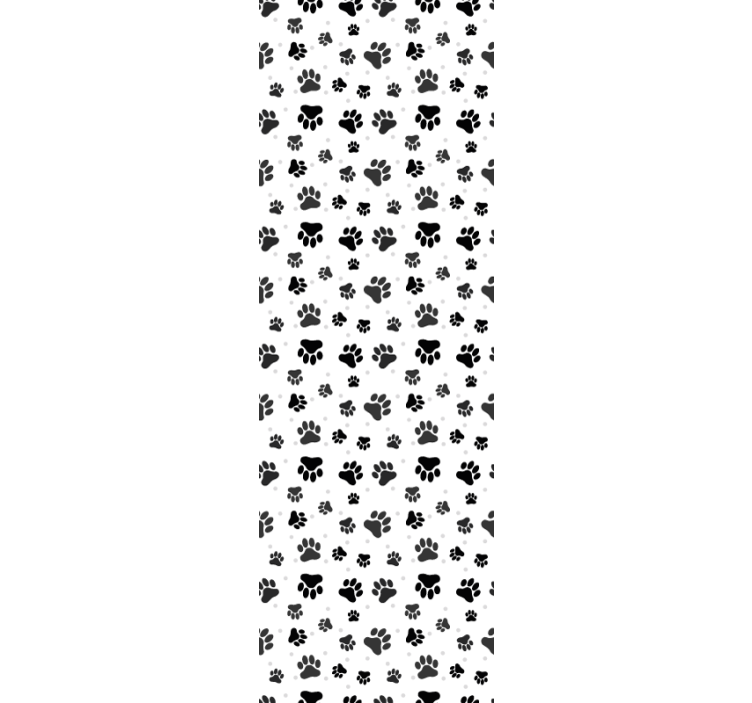 Blind children pet paw pattern animal background - TenStickers