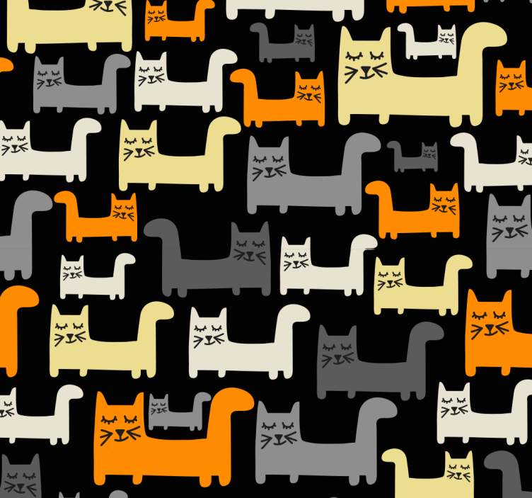 Blind children and gray cats - TenStickers