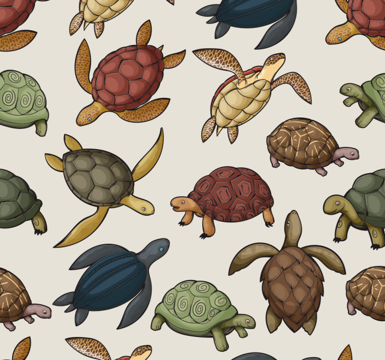 Blind children explore a variety of turtles - TenStickers